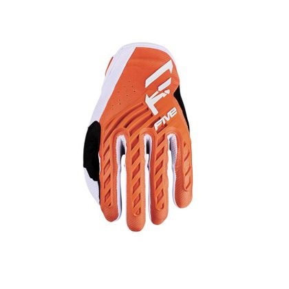 Five MXF3 EVO KID 2025 Handschoenen met kruis - Oranje / Wit Ref: FV0480 