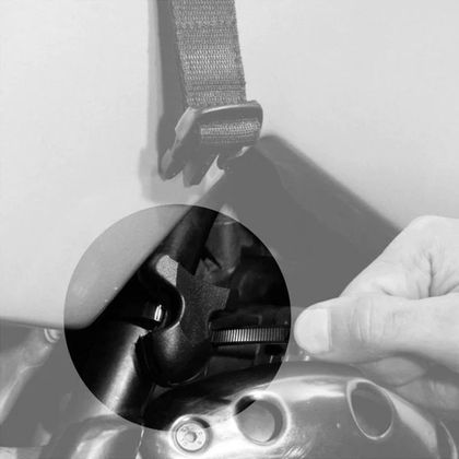 Kit de fijación Enduristan Fijaciones de clip para cuadro de recambio universal - Negro Ref : END0049 / LUTA-501 