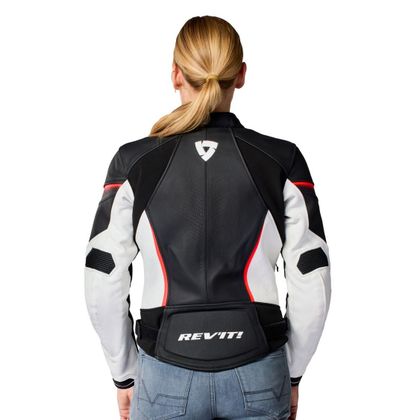 Blouson Moto Rev it XENA 4 LADIES - Blanc / Rouge