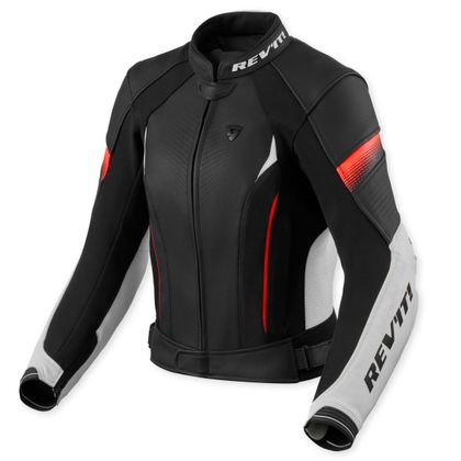 Blouson Moto Rev it XENA 4 LADIES - Blanc / Rouge Ref : RI1565 