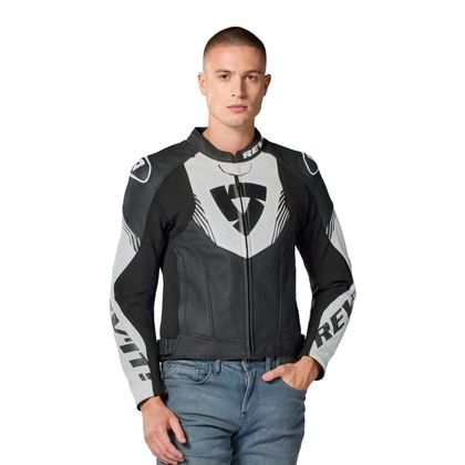 Blouson Moto Rev it ARGON 3 - Noir / Blanc