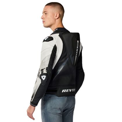 Blouson Moto Rev it HYPERSPEED 3 PRO - Noir / Blanc