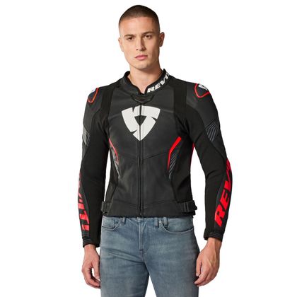 Rev it ARGON 3 PRO Motorbike Jacket - Black / Red