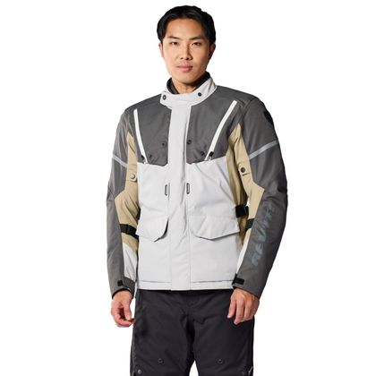 Veste Moto Rev it HORIZON 3 H2O - Gris / Beige