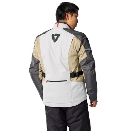 Veste Moto Rev it HORIZON 3 H2O - Gris / Beige