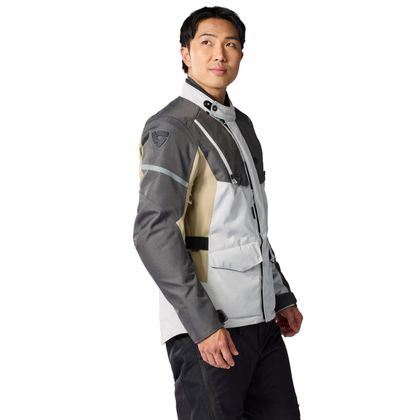 Veste Moto Rev it HORIZON 3 H2O - Gris / Beige