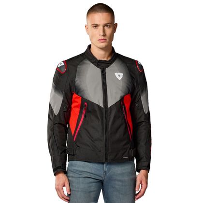 Blouson Moto Rev it CONTROL H2O - Noir / Rouge