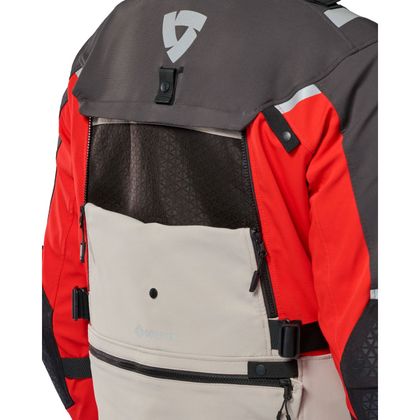 Rev it Defender 4 GORE-TEX® Motorradjacke - Grau / Rot