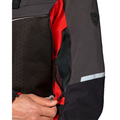 Rev it Defender 4 GORE-TEX® Motorradjacke - Grau / Rot