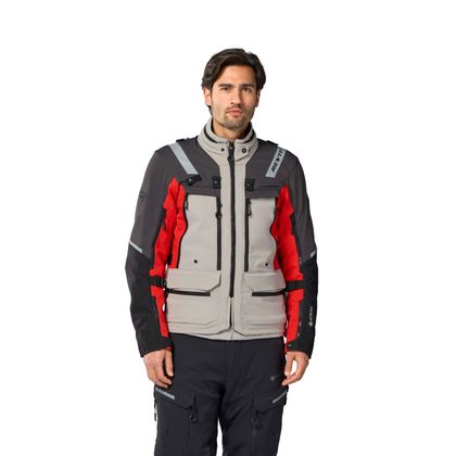 Rev it Defender 4 GORE-TEX® Motorradjacke - Grau / Rot