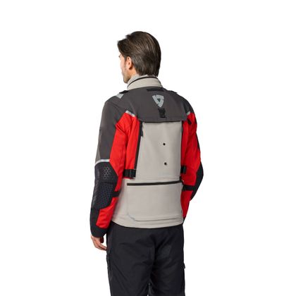 Rev it Defender 4 GORE-TEX® Motorradjacke - Grau / Rot