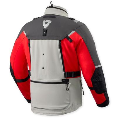 Rev it Defender 4 GORE-TEX® Motorradjacke - Grau / Rot
