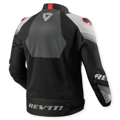 Blouson Moto Rev it QUANTUM 3 AIR - Gris / Rouge