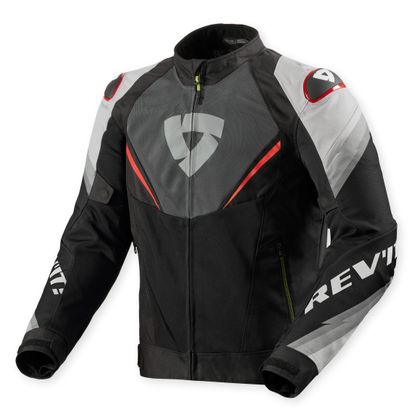 Blouson Moto Rev it QUANTUM 3 AIR - Gris / Rouge Ref : RI1670 