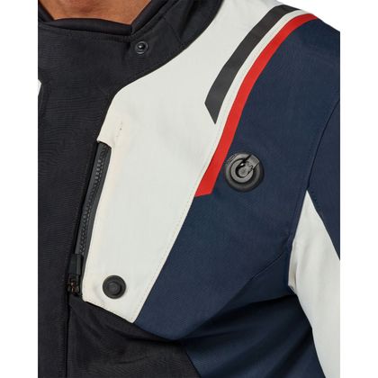 Veste Moto Rev it Fractal H2O - Bleu / Blanc