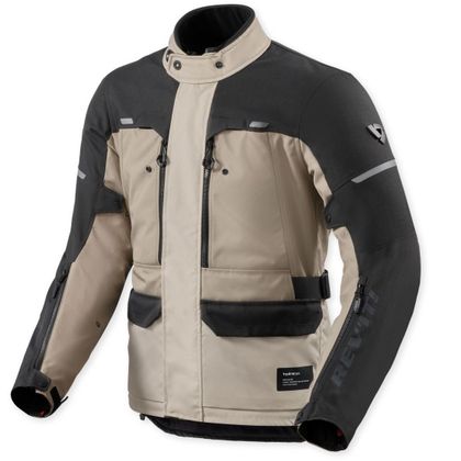 Veste Moto Rev it OUTBACK 5 H2O - Beige / Noir Ref : RI1764 