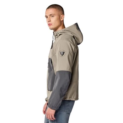 Blouson Moto Rev it BOSON - Beige / Gris