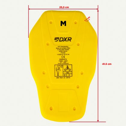DXR RUGBESCHERMER CE LEVEL 2 Rugbeschermers - Geel