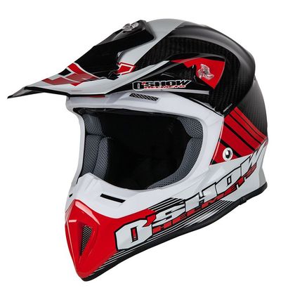 Casque cross FM Racing O'SHOW CARBON C4-S RED / BLACK 2018 Ref : FMR0002 