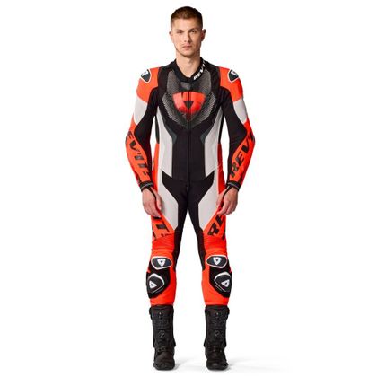Rev it HYPERSPEED 3 Motorcycle suit - Grey / Red