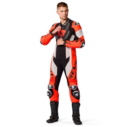 Rev it HYPERSPEED 3 Motorcycle suit - Grey / Red