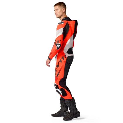 Rev it HYPERSPEED 3 Motorcycle suit - Grey / Red