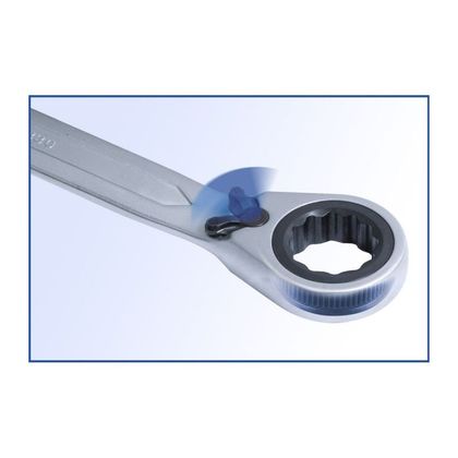 Brilliant Tools omkeerbare ratel, 12 stuks, 8 - 19mm Combinatiesleutel Universeel