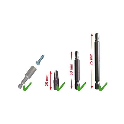 Brilliant Tools Schraubeinsätze, 208 Stück Werkzeugkoffer Universell