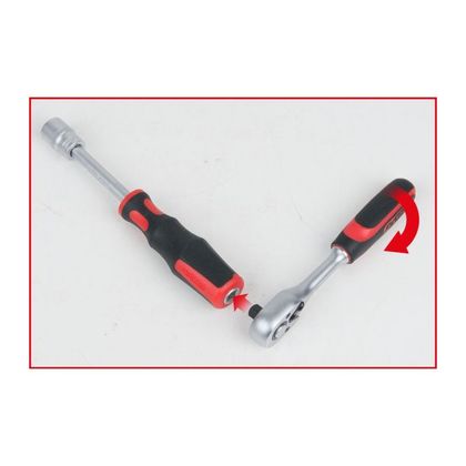 KS Tools Coffret 1/4'' + 3/8'' + 1/2'', 179 Teile Steckschlüssel Universell