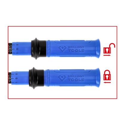 Brilliant Tools met omkeerbare ratel 1/4", 1-5 Nm Momentsleutel Universeel