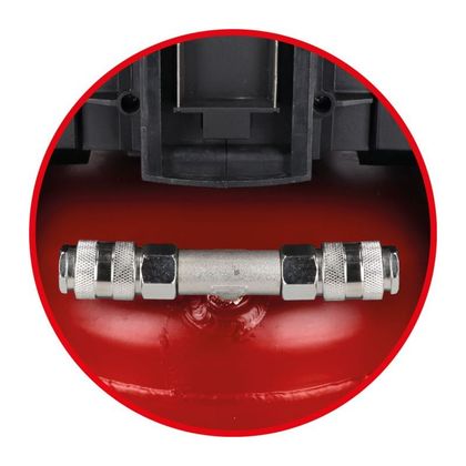Compresseur KS Tools portatif silencieux 5L sur batterie avec une batterie 4Ah et un chargeur Universel