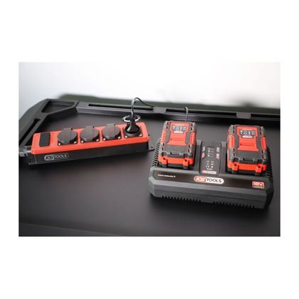 Multiprise KS Tools électrique 4 prises + 2 USB, L.5 m