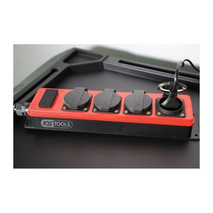 Multiprise KS Tools électrique 4 prises + 2 USB, L.5 m