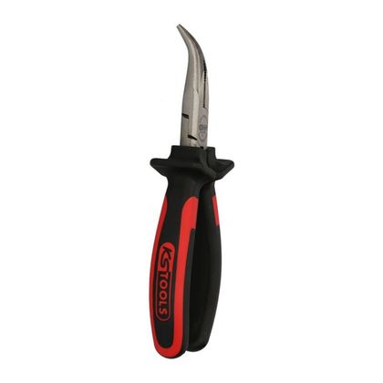 KS Tools halbkreisförmiger Knopf mit bi-komponentem Griff, L. 210 mm Spitzzangen Universell