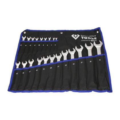 Brilliant Tools 21 stuks, van 6 tot 32 mm Combinatiesleutel Universeel