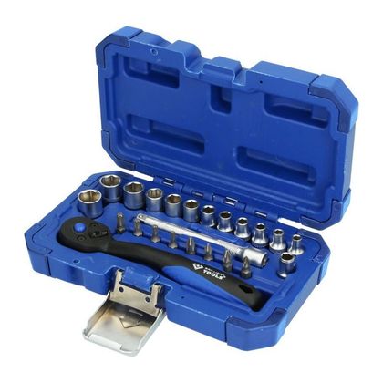 Brilliant Tools 1/4'' Socket and Ratchet Set, 23 pcs Universal Socket Ref : BTO0001 / BT020023 