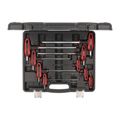 KS Tools Set of 9 hexagon male keys with spherical head, T-handle Universal Combination spanner