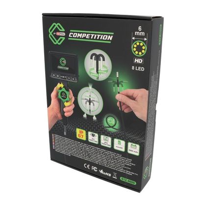 Vidéoscope Competition by KS HD avec sonde de caméra frontale flexible 180° et 0° Ø 6,0 mm Universel