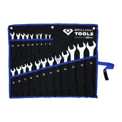 Brilliant Tools 21 stuks, van 6 tot 32 mm Combinatiesleutel Universeel