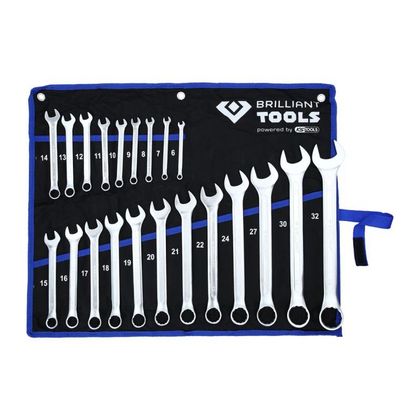 Brilliant Tools 21 stuks, van 6 tot 32 mm Combinatiesleutel Universeel