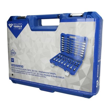 Douille Brilliant Tools tournevis 1/2'', 6 pans, 30 pcs Universel
