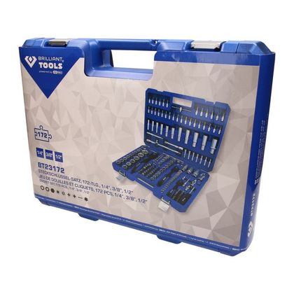 Douille Brilliant Tools et cliquets, 172 pcs Universel