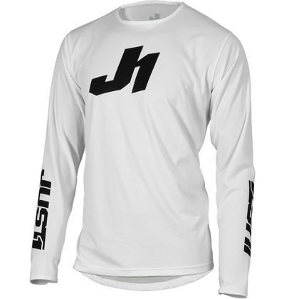 Camiseta de motocross JUST1 J-ESSENTIAL KIDS - SOLID - WHITE