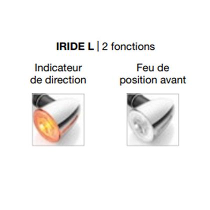Clignotant Rizoma Iride L LED (feu de position avant) (L'unité) Universel