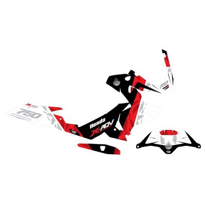 RiderUnik FRAZER Decoratiekit - Zwart / Rood