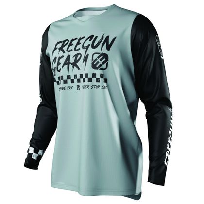 Camiseta de motocross Shot by Freegun DEVO SPEED 2.0 - GREY 2021 Ref : FRG0332 