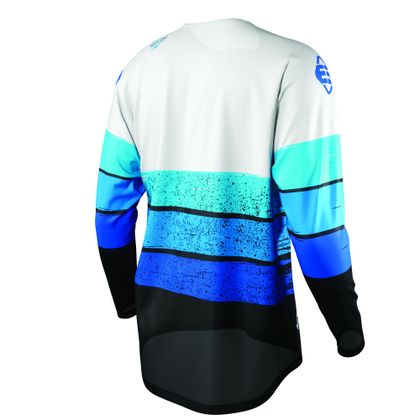 Camiseta de motocross Shot by Freegun DEVO STRIPE - BLUE 2021 - Azul / Negro