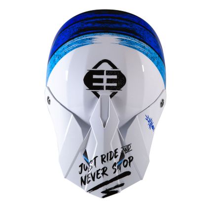 Casco de motocross Shot by Freegun XP-4 - STRIPE - BLUE GLOSSY 2021 - Azul