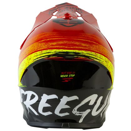 Casco de motocross Shot by Freegun XP-4 - STRIPE - RED GLOSSY 2021 - Rojo
