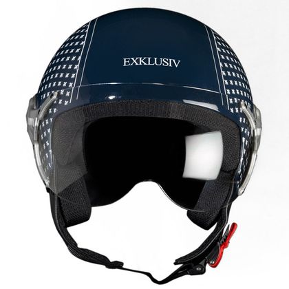 Casque jet Exklusiv FREEWAY - FLEUR DE LYS